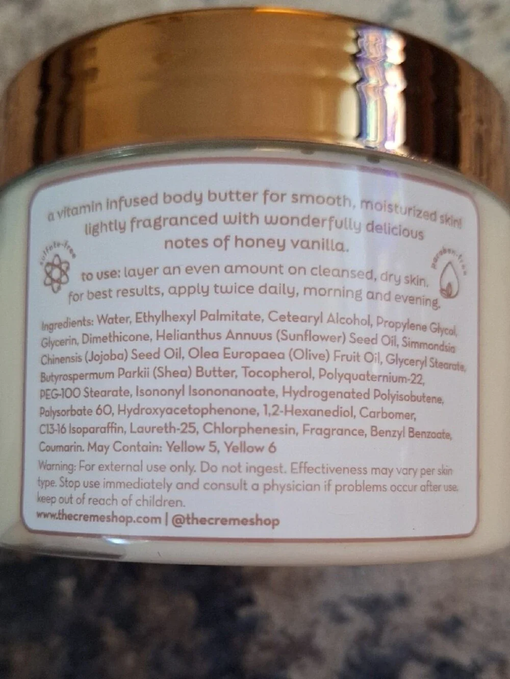 The Crème Shop Boba Bears Whipped Body Butter Honey Vanilla New 11.99 oz